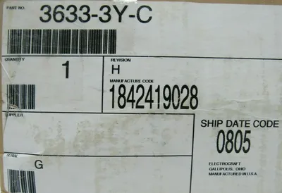 NEW ELECTROCRAFT 3633-3Y-C SERVO MOTOR 1842419028 36333YC E-3633-L-Z00AN
