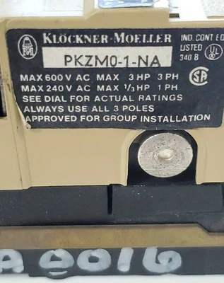 NEW Klockner Moeller PKZM0-1-NA