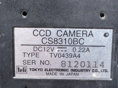 Teli CS8310BC CCD Monochrome Video Camera TV0439A4 Used