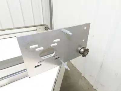 50mm Aluminum Dual Belt Conveyor 40mm Twin Belt 18"OAW 59.5"L No Drive