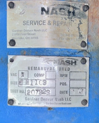 Nash 2BE1108 Vacuum Pump
