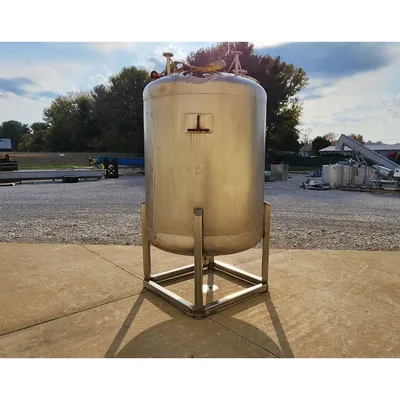 Used 316L Stainless Steel Reactor Pressure Rated Mix Tank - 590 Gal.