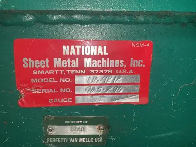 Used NATIONAL U67212 Box & Pan Brakes including Finger Ohio US | HGR 24 #1763065