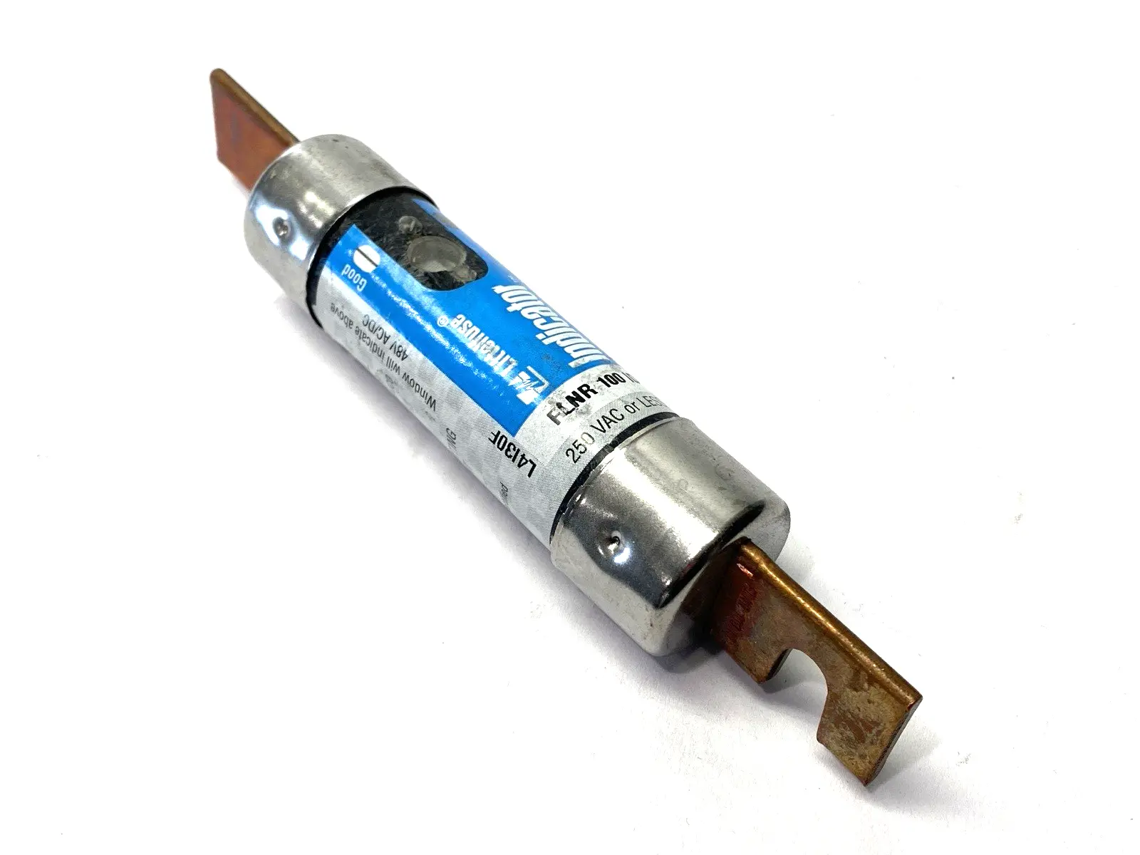 USED LITTELFUSE TIME DELAY INDICATOR FUSE CLASS RK5 250V 100A