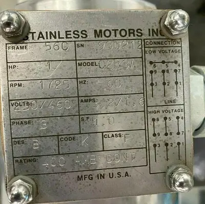 USED MILLIPORE TFF SKID W/ WAUKESHA 030 PUMP & 80L JACKETED VESSEL W/ CONTROLLER