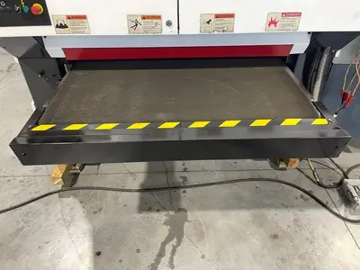 52" TIMESAVER 4121-25-00 DUAL HEAD METAL WET BELT SANDER
