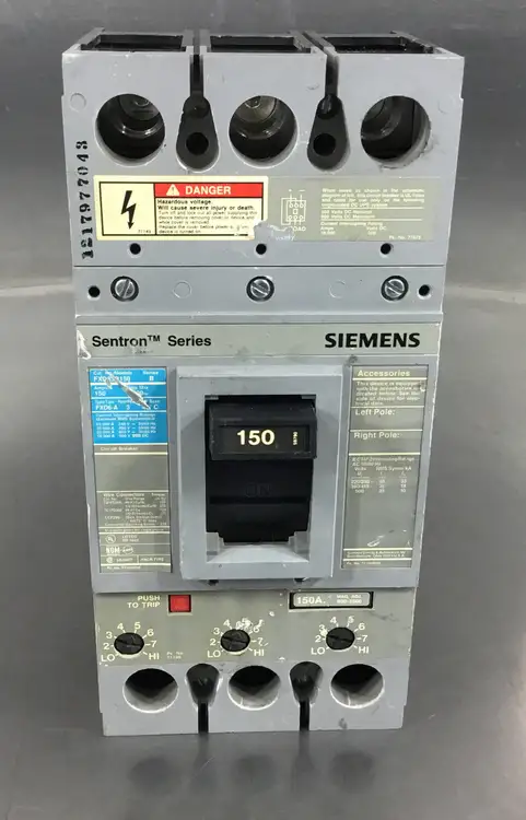 Used Siemens FXD63B150 Circuit Breakers | Palmetto Automation #1151853