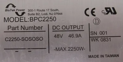NEW BLUTEK POWER BPC2250 POWER SUPPLY C2250-SOSOSO