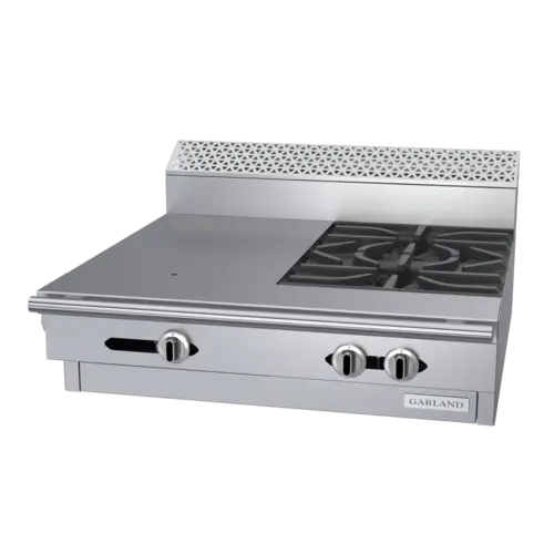 Garland C36-14M 36" 2 Burner Gas Range Top w/ (1) Hot Top - Modular, Natural Gas