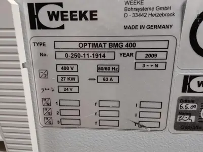 USED 2009 WEEKE / HOMAG OPTIMAT BMG 400
