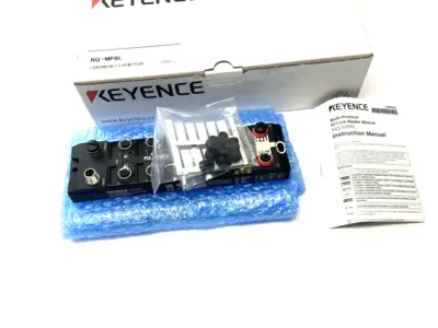 USED KEYENCE MULTI-PROTOCOL COMPATIBLE I/O-LINK MASTER MODULE 8-PORT