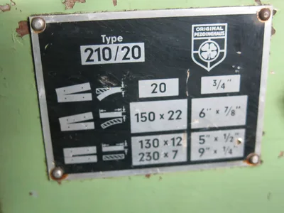 Peddinghaus 210/20 Mechanical Ironworker Heavy Capacity w/ Channel & I-Beam Dies