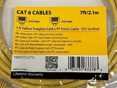 New | in-Stock StarTech N6PATCH7YL Misc Networking Equipment Michigan US | Maverick Industrial Sales #1493828