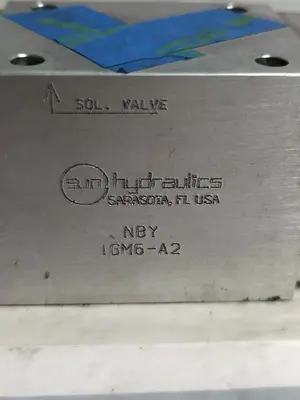 Used SUN HYDRAULICS NBY 1GM6-A2 Pump & Valve Parts Ohio US | Surplus Asset Holdings #1246353