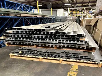BULK QTY OF ROLLER RACKING W/ BEAMS
