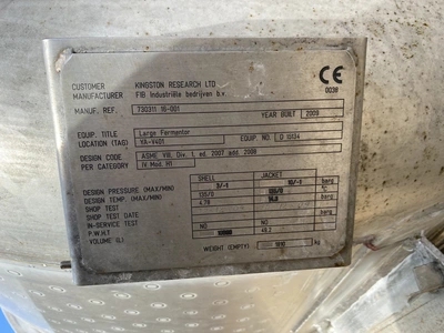 USED FIB INDUSTRIELE BEDRIJUEN 10,000 Litre