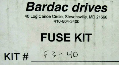 NEW BARDAC F3-40 FUSE KIT F340 FWH-40B