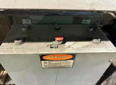 8' X 1/4" WEBB 7L-2 3 ROLL INITIAL PINCH PLATE ROLL. STOCK # 0537426
