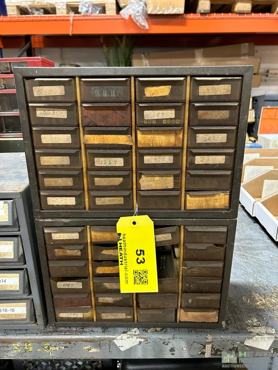Used _UNKNOWN_ SMALL PARTS CABINET WITH ASSORTED REAMERS Reamers Illinois US | Heath Industrial Auction Services #1549702