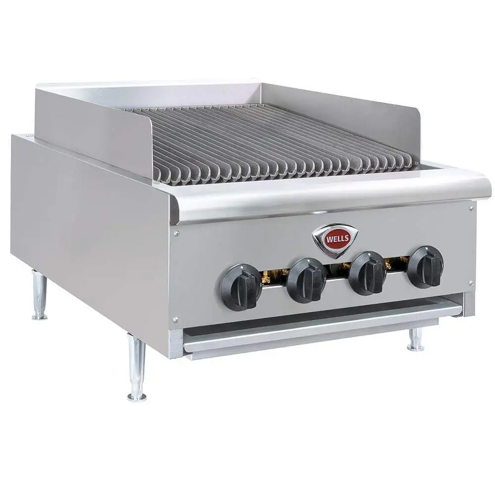 Wells HDCB-2430G 24" Radiant Charbroiler w/ Cast Iron Grates, Liquid Propane/Natural Gas