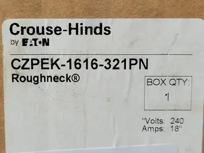 USED CROUSE-HINDS CZPEK-1616-321PN