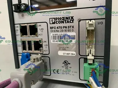 USED PHOENIX CONTACT 470 PN 3TX REMOTE FIELD SAFETY CONTROLLER 24V