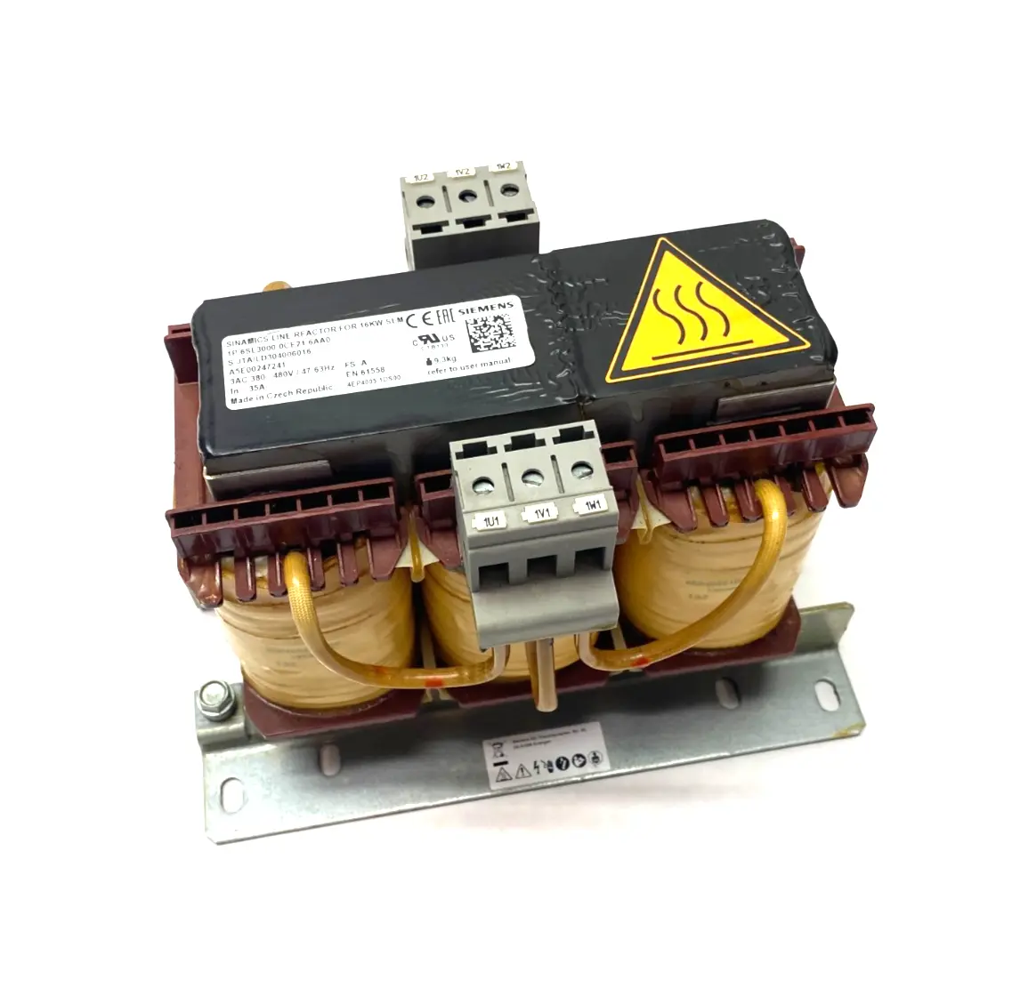 USED SIEMENS SINAMICS LINE REACTOR FOR 16KW SLM