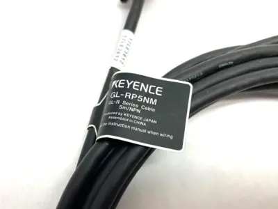 USED KEYENCE SAFETY CURTAIN MAIN UNIT CONNECTION CABLE 5M NPN