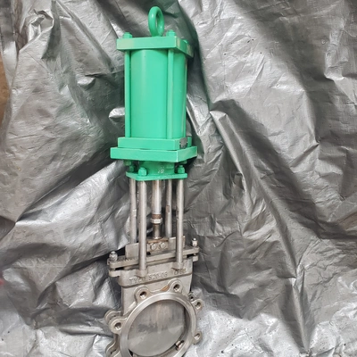 Tyco 6" 150# Pneumatic Air Actuated Stainless Steel Knife Gate Valve, New Storeroom Spare