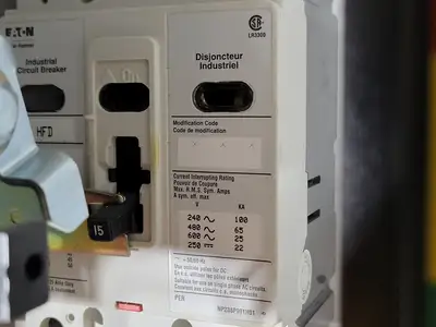15/100 Amp MCC Circuit Breaker HFD3015/HFD3100 w/ LFD3070R/LFD3150R Limiter