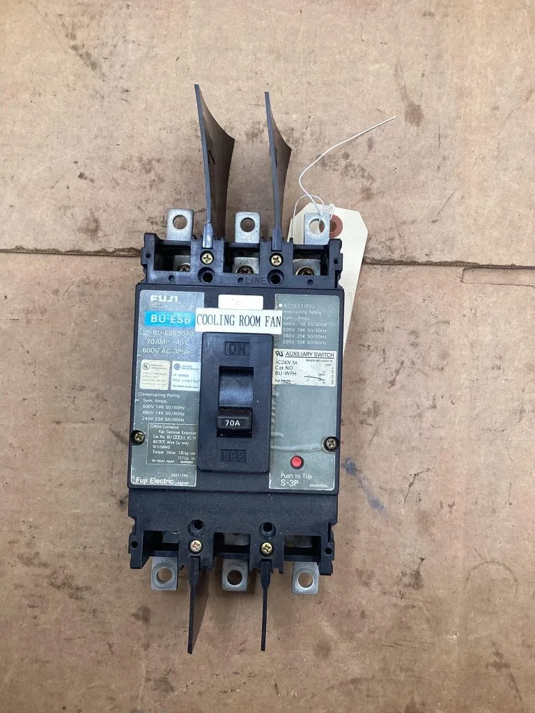 Fuji Electric BU-ESB3070 70A Circuit Breaker; 56271234; 70A 600V 3 Pole