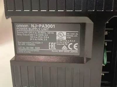 New | in-Stock OMRON NJ-PA3001 Miscellaneous Equipment (Electrical & Power) Ohio US | Surplus Asset Holdings #1295301