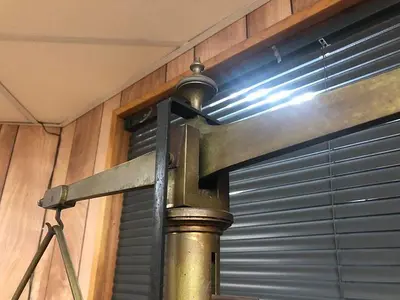 2899-385 Antique H. Kohlbusch Balance Beam Scale with Set of Weights Circa 1890