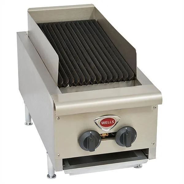 Wells HDCB-1230G 12" Radiant Charbroiler w/ Cast Iron Grates, Liquid Propane/Natural Gas