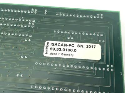 Used emtrion Network CAN Interface Card 59.53.0100.0, hitex CANPC-A2 Network Cards Michigan US | Maverick Industrial Sales #1394556