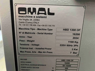 Used 2024 OMAL HBD 1300 OF Throughfeed boring and boring/dowel-inserting machines Texas US | MachineryMax #1301562