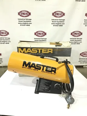 Master MH-125V-GFA Propane Forced Air Heater 125K BTU 34.5kPa 1PH 5PSIG 1.08Amp