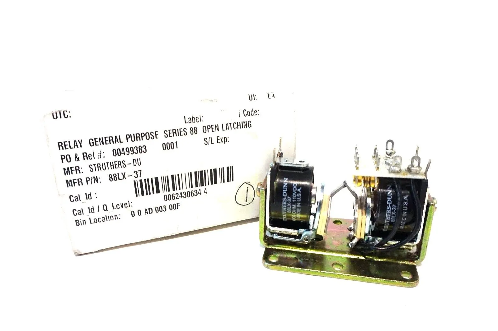 NEW STRUTHERS & DUNN 88LX-37 RELAY 88LX37