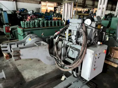 400 TON x 16' RODGERS MODEL #1F400 HYDRAULIC INCLINED FRAME HORIZONTAL WHEEL PRESS: STOCK #15558