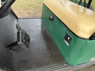 (1) 2017 E-Z-Go golf cart with a Kawasaki gas engine, model 625111G01, includes canopy, ball cover, ...