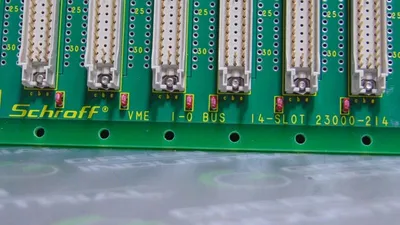Schroff 23000-214 14 Slot VME Systembus Backplane Board Used