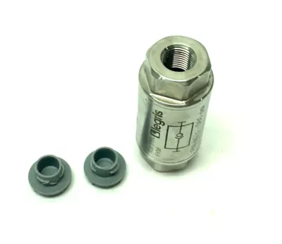 USED LEGRIS, DIXON UNI-DIRECTIONAL CHECK VALVE 1/4" NPT FEMALE ENDS 316 SS