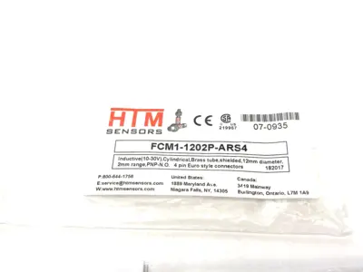 New | in-Stock HTM Sensors Inductive Cylindrical Proximity Sensor 2mm 07-0935 Proximity Sensors Michigan US | Maverick Industrial Sales #1397961