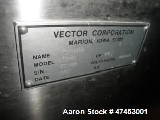 USED VECTOR/FREUND HI-COATER