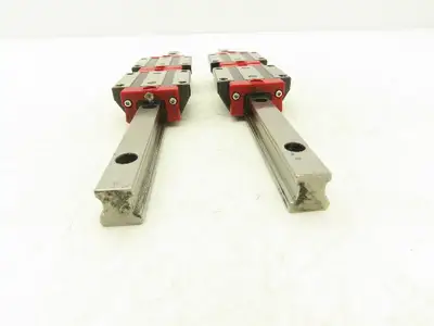 Schneeberger Linear Guide Bearing 2-Block Rail 15mm W 280mm Length Lot of 2