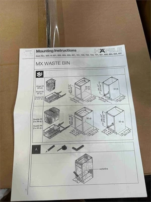 Used HAFELE 503.15.722 MATRIX BOX P TRASH CAN DOUBLE WHITE 36QT Bins Florida US | MachineryMax #1437831
