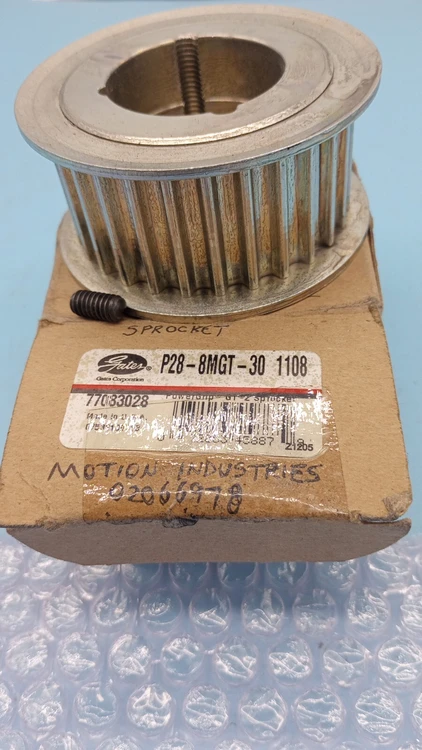 New | in-Stock Gates P28-8MGT-30 1108  Belt Sprocket GT2 PowerGrip 77083028 1108 Taper Belts Arizona US | ASSET CONVERSION SPECIALISTS, INC. #321822