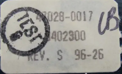 USED WEIGH-TRONIX D47028 CIRCUIT BOARD 47028-0017