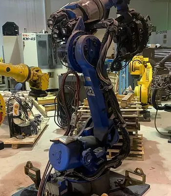Used YASKAWA MOTOMAN ES165D 6 AXIS CNC ROBOT WITH DX100 CONTROLLER WITH SPOT WELDING GUN Robots | Harbor Machinery Inc. #1283330