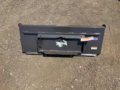 New old stock Paladin 44” smooth bucket for a mini skid steer, welded on cutting edge, mini skid ste...